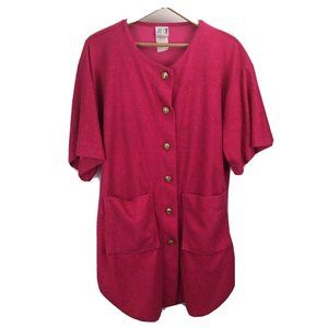 JUICE 80's Terrycloth Nightgown Robe 8 Medium Hot